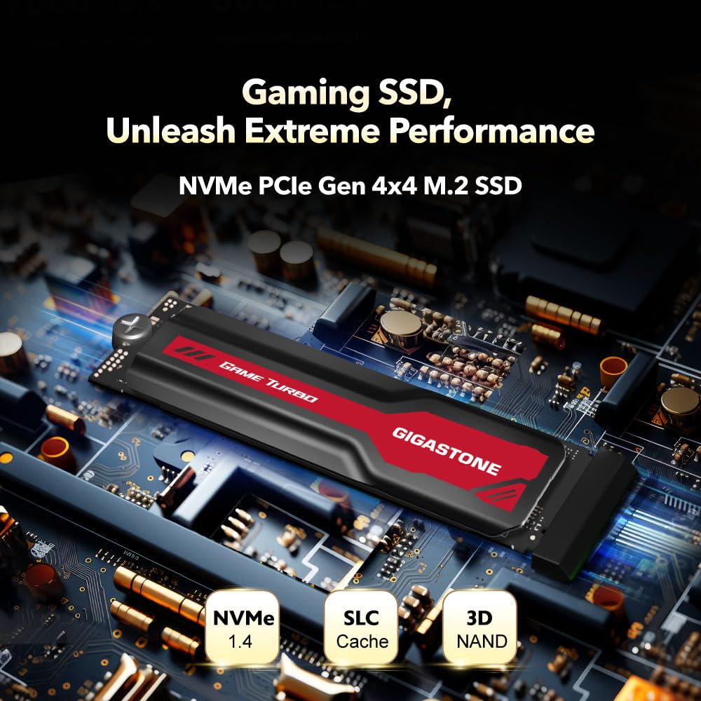 Amazon.com: Gigastone Game Turbo PCIe Gen4x4 SSD 2TB, Speed Up to